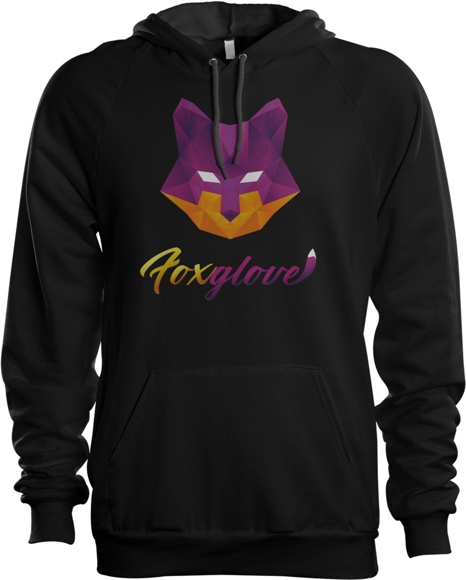 Foxglove Logo Hoodie - Esports Hoodie With Sponsor (1024x1536), Png Download