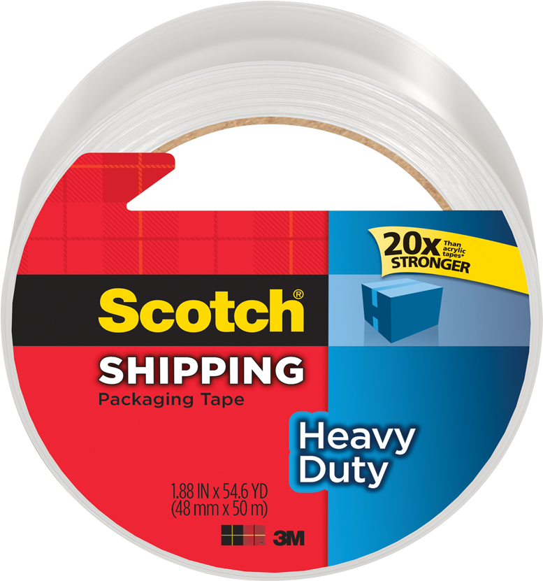 Download Scotch® Heavy Duty Shipping Packaging Tape 48 Mm X Scotch