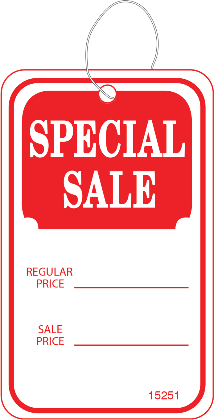 Special Sale Hang Tag With String - Sales (700x1363), Png Download