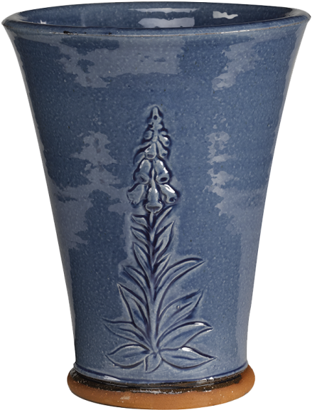 Glazed Foxglove Flowerpot Blue - Foxgloves (650x650), Png Download