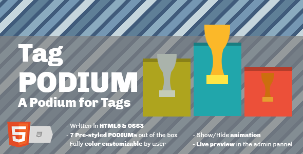 A Podium For Tags Widget - Podium (590x300), Png Download