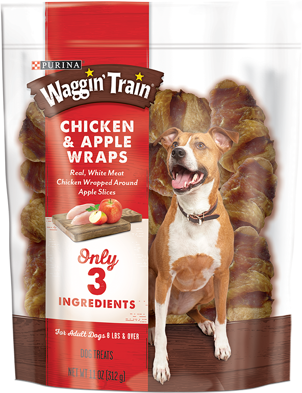 Waggin' Train Chicken & Apple Wraps Dog Treats - Companion Dog (800x1000), Png Download