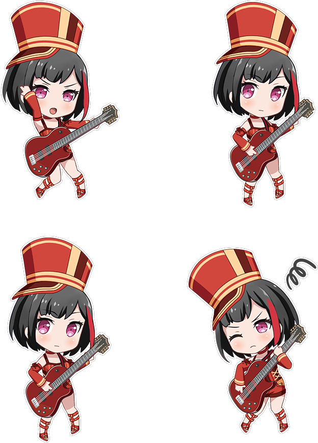 Poppin' & Happy Chibi - Bang Dream! (780x900), Png Download