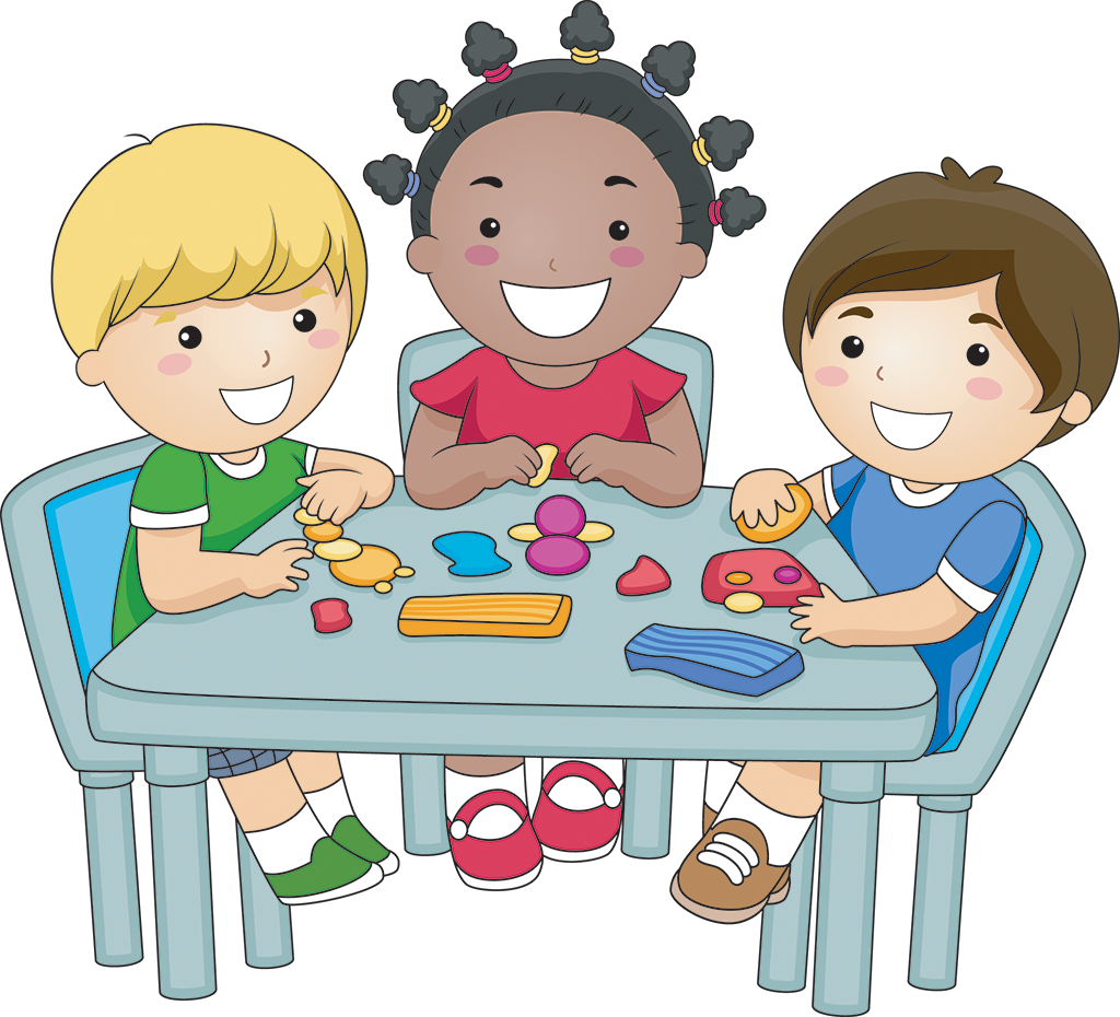 Cafeteria Clipart Lunch Monitor - Preschool Table Activities Clip Art (1024x930), Png Download