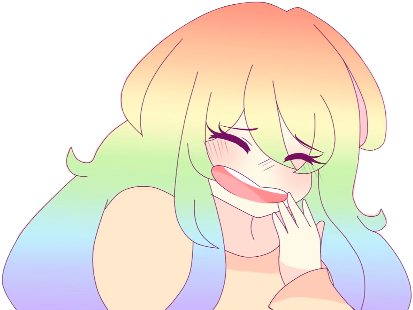 Report Abuse - Anime Girl Laughing Cute - Free Transparent PNG Download ...