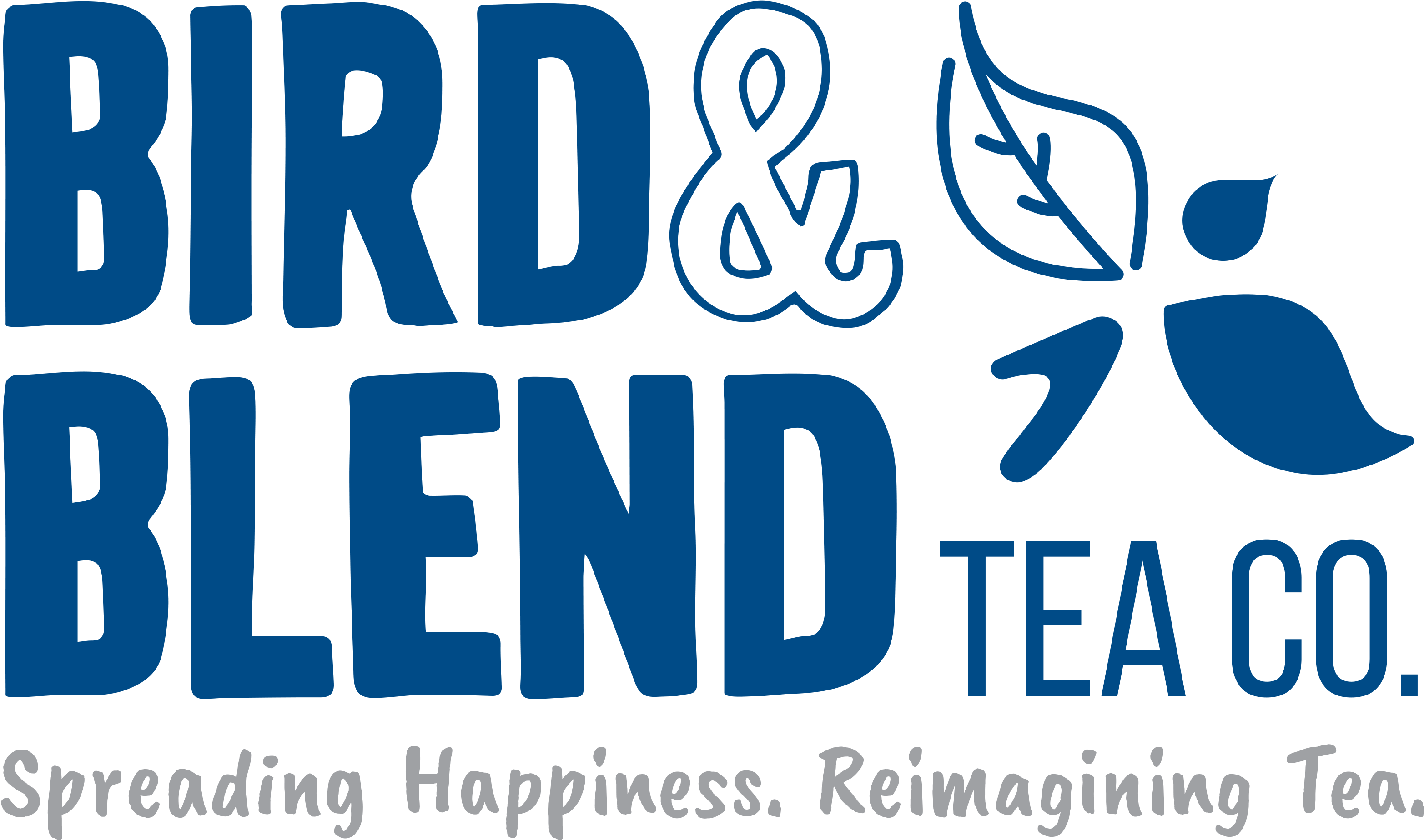 Bird & Blend Tea Co - Bird And Blend Tea (4021x2528), Png Download