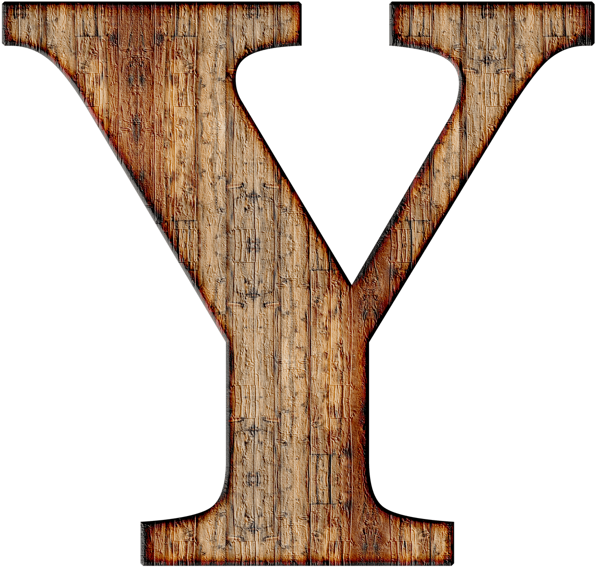 Wooden Capital Letter Y - Wood Letter Y Clipart (1280x1269), Png Download
