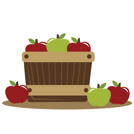 Apples In A Basket Svg Files For Scrapbooking Apple - Basket Of Apples Transparent (432x432), Png Download