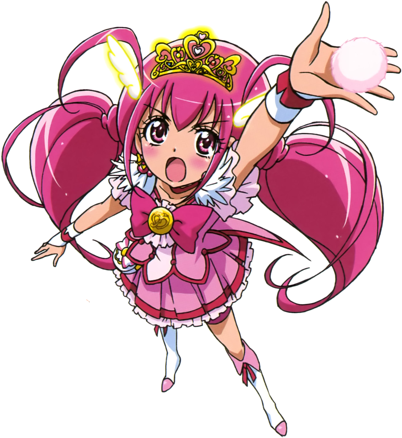 Cure Happy Pose8 - Smile Pretty Cure Cure Happy (1325x1440), Png Download