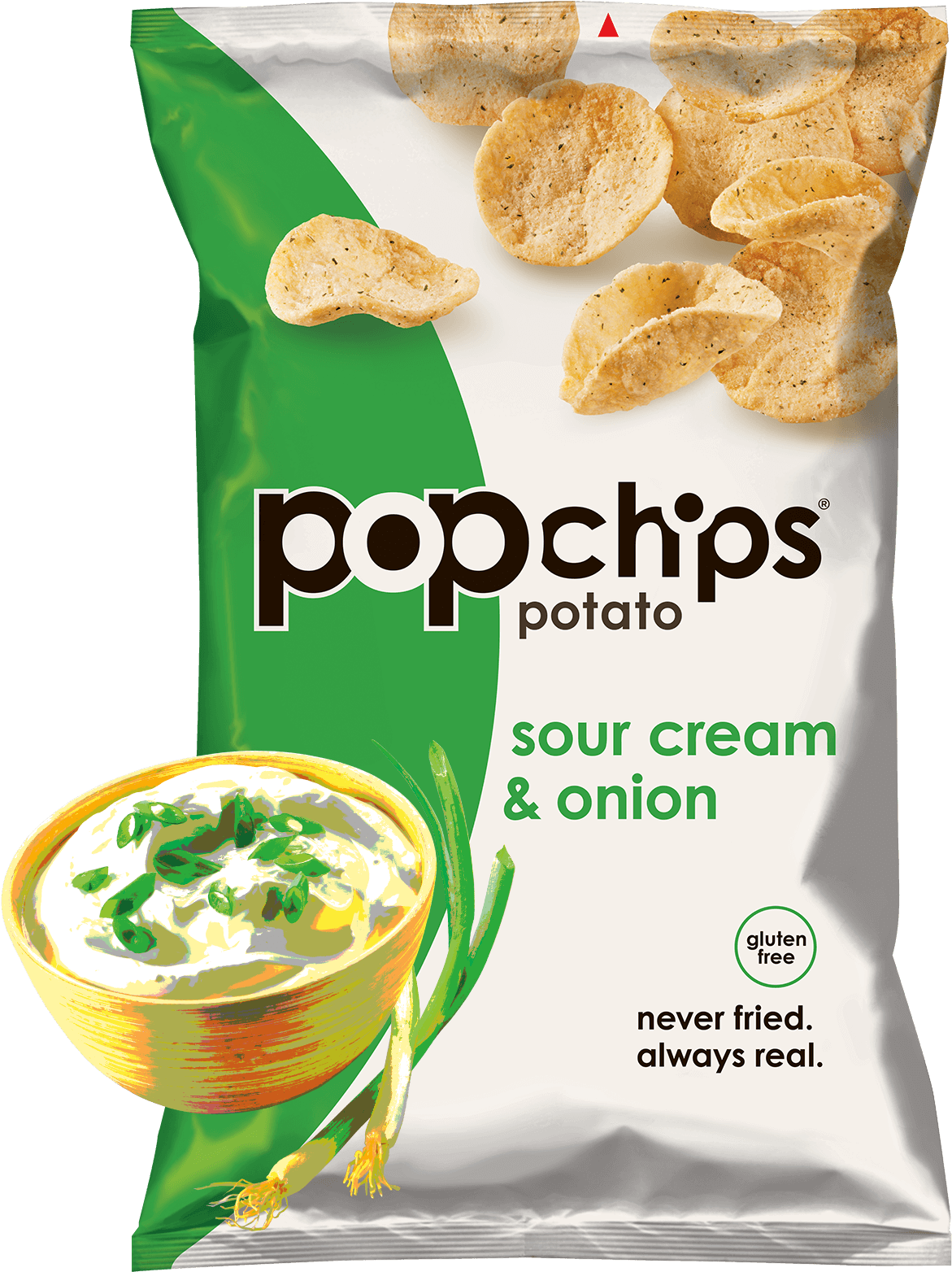 5oz Bag Of Sour Cream And Onion Popchips - Popchips Sour Cream And Onion (1200x1600), Png Download