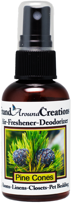 Pine Cones Air Freshener / Deodorizer - Pine (green) Cones Air-freshener / Deodorizer; 2-oz. (250x703), Png Download
