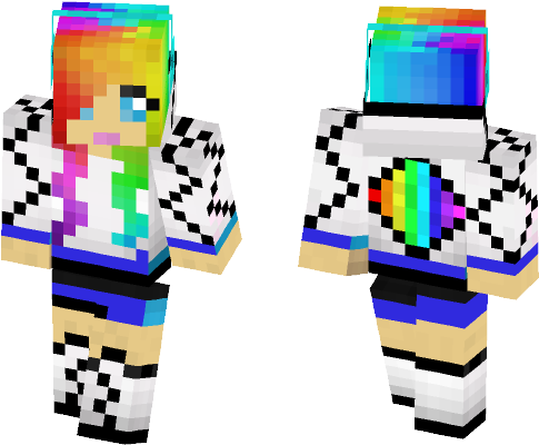 Cute Rainbow Girl - Graphic Design (584x497), Png Download