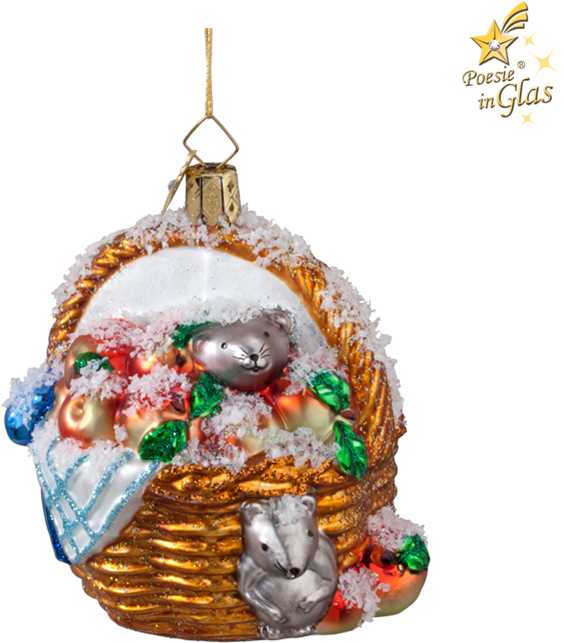 Apple Basket - Christmas Day (1000x1000), Png Download