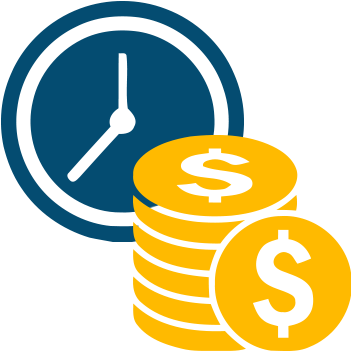 Time-money - Money Icon Red Png (360x360), Png Download