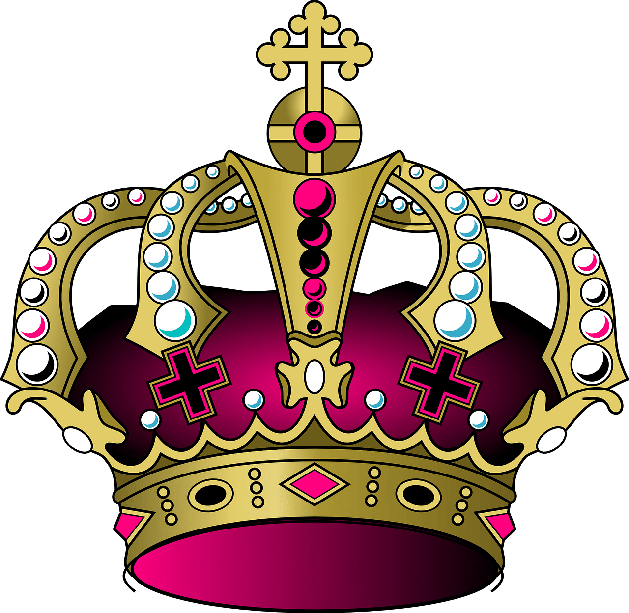 Crown - King Crown Clipart (1280x1248), Png Download