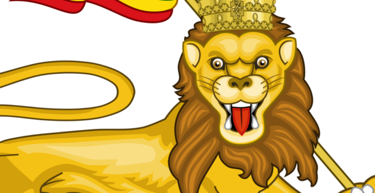 Cropped Lion Of Judah Scepter Book - Roaring Lion Of Judah Transparent (732x377), Png Download