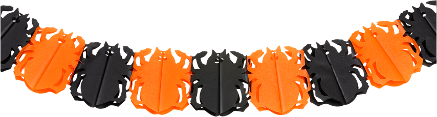 Halloween Garland 4 Asstd, , Large - Halloweenguirlande, Edderkop (854x230), Png Download