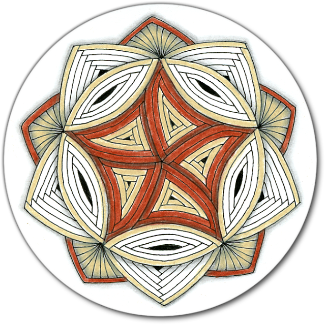 Twelve Days Of Zentangle - Drawing (639x640), Png Download