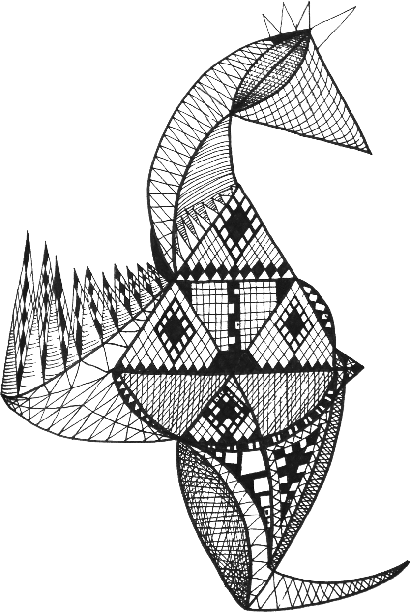 Clip Art Black And White Library Sea Horse Zentangle - Illustration (900x1307), Png Download