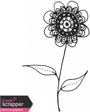 Work Day - Zentangle Doodles - Flower - Doodle (456x456), Png Download