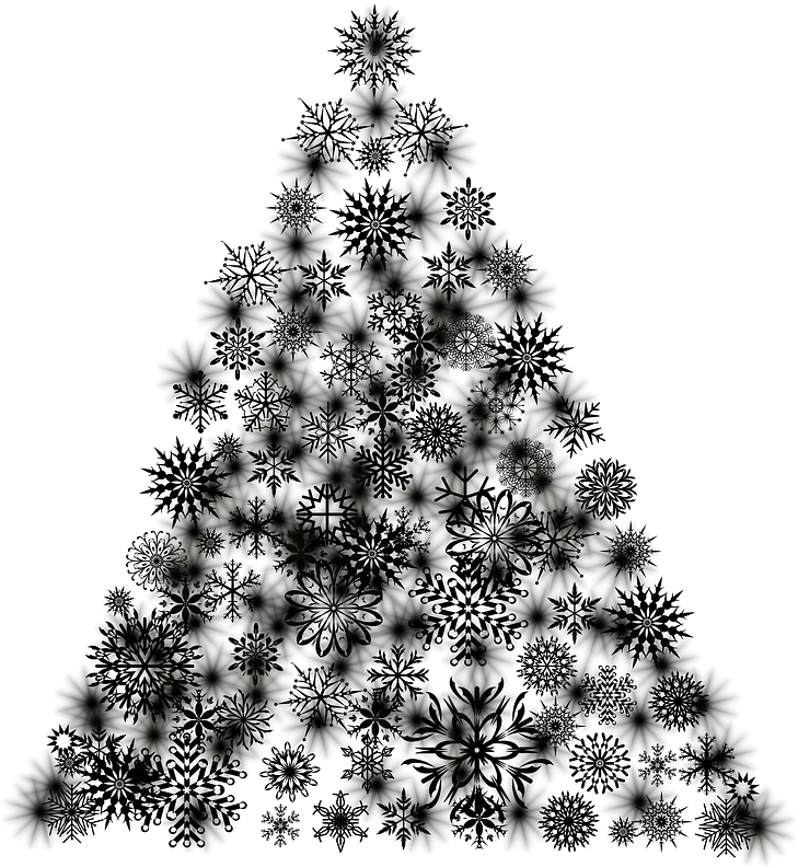 Christmas Advent Tree Decorations - Christmas Tree (1280x905), Png Download