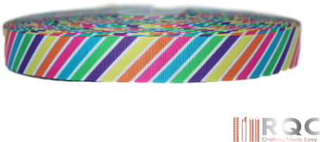 Bright Diagonal Stripes Printed Grosgrain Ribbons 7/8\ - Bangle (480x320), Png Download