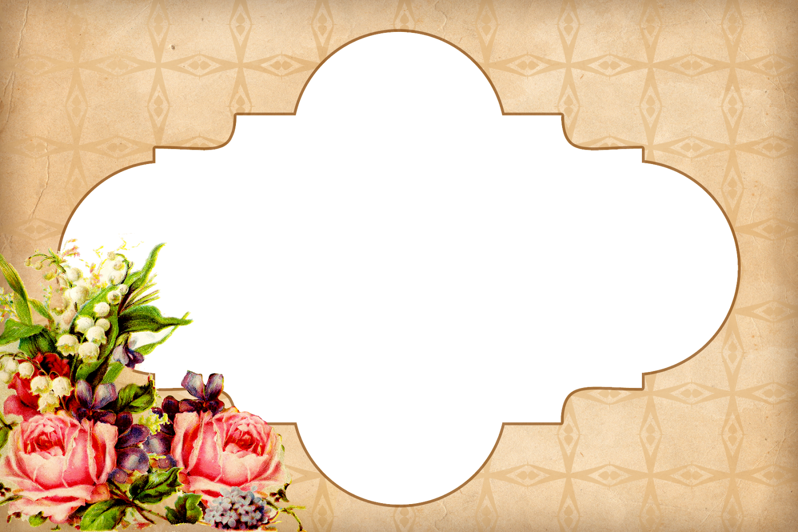 Banco De Imágenes - Liebe Sie Vintage Blüten-karte Grußkarte (1600x1067), Png Download