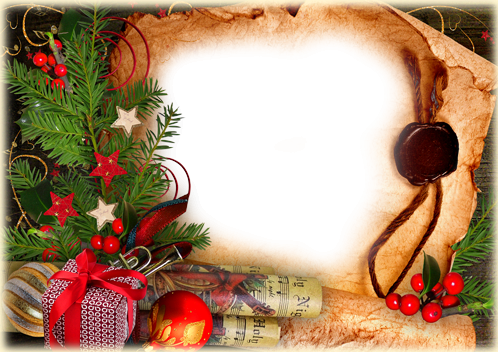 Saludos Del Vintage De Navidad - Fondo Para Foto Navideña Png (498x352), Png Download