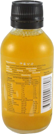 A List Of Shine Ingredients - Drink (600x600), Png Download