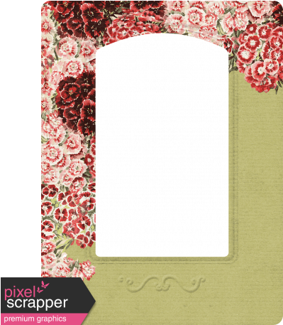 Seriously Floral Frame - Floral Design (456x456), Png Download