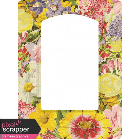Seriously Floral Frame - Sunflower (456x456), Png Download
