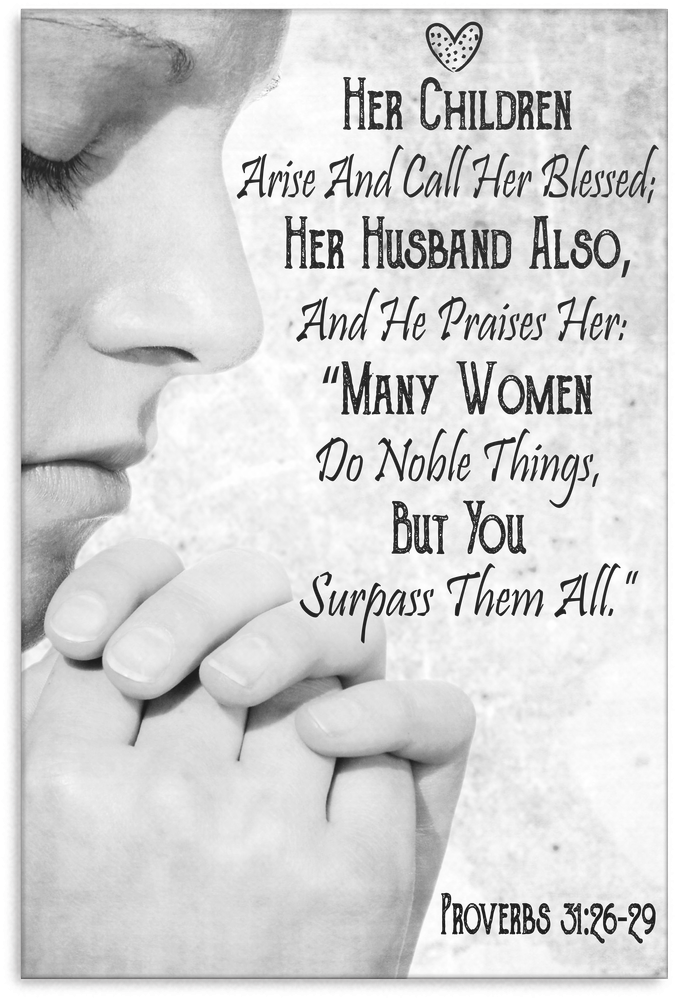 Bible Verse Gifts For Women - Bible Verse On Noble Woman (1024x1024), Png Download