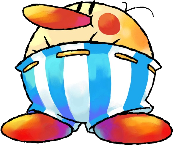 Burt The Bashful Artwork - Super Mario World 2 Yoshi's Island Bosses (640x534), Png Download