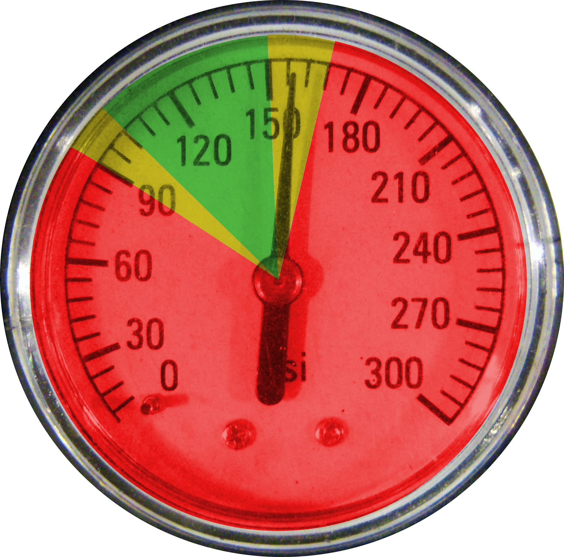 Guage-2 V2 - Ashcroft Duralife Type 1009 Stainless Steel Case Dry (1792x1772), Png Download