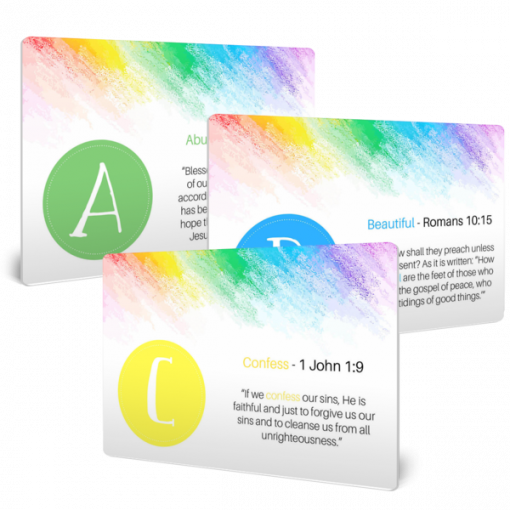 Bible Verse Letter Of The Week Cards For Preschoolers - Preschool (510x510), Png Download