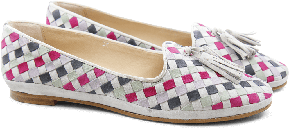 Ballet Pumps Kate 16 Suede Lune Dark Grey Lila Pink - Ballerina Melvin & Hamilton Kate 16 Suede Lune (1024x1024), Png Download