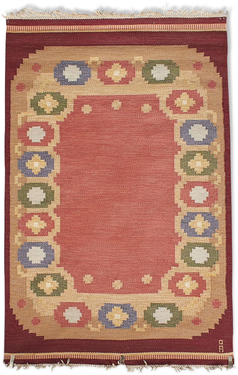 Swedish Carpet Rollakan Of Anna-johanna Angstrom Sweden - Patchwork (1457x1457), Png Download
