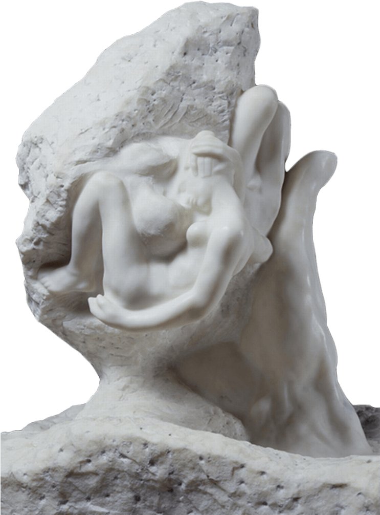 Giclee Painting: Rodin's The Hand Of God, (742x1024), Png Download