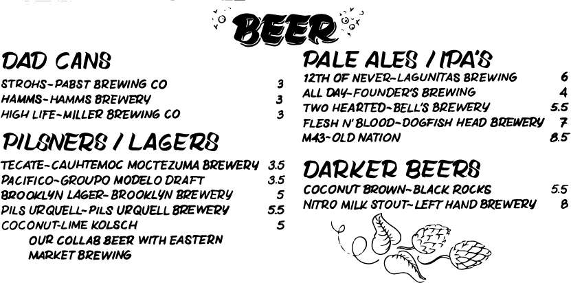 Menu P6 - Beer (831x412), Png Download