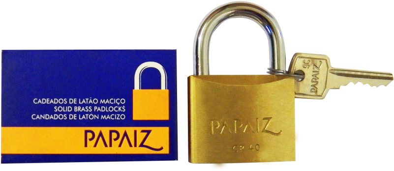 168- Cadeado Papaiz 1 Chave - Papaiz (900x900), Png Download