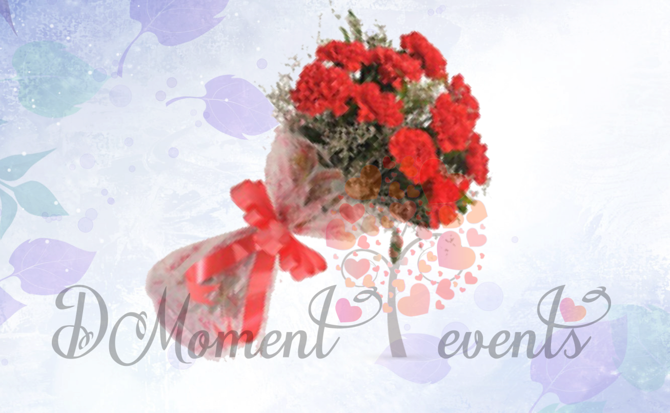 10 Red Carnation - Garden Roses (1307x805), Png Download