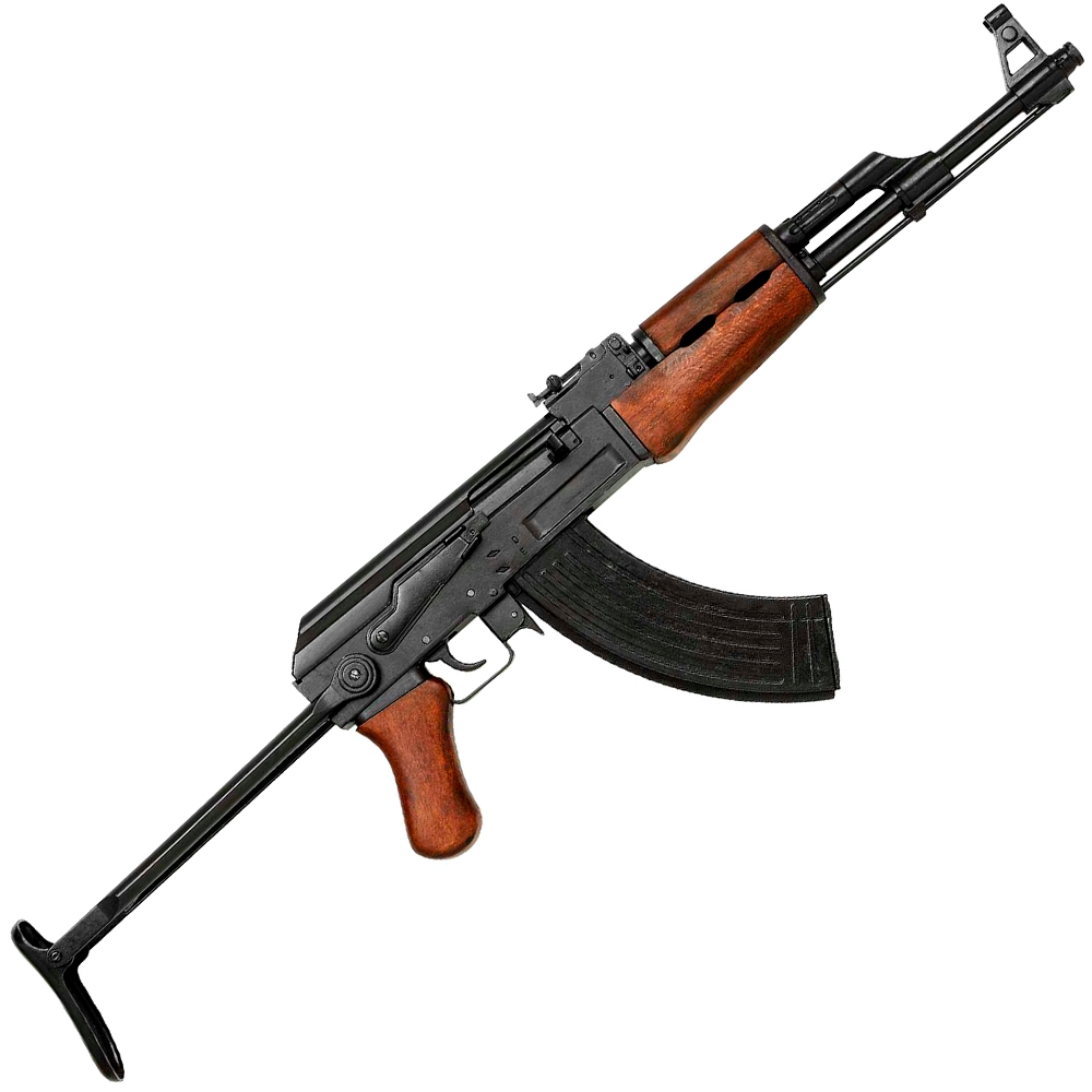 Kalashnikov Ak47 Assault Rifle, Folding Stock - Medieval Firearm (1000x1000), Png Download