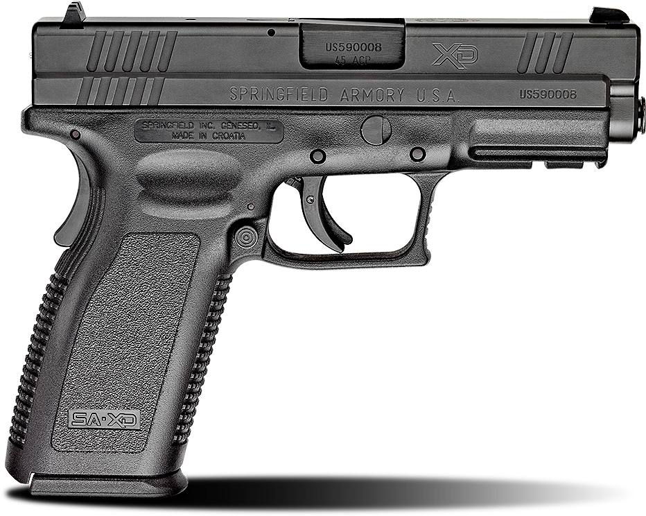 Xd® 4″ Full Size Model - Springfield Xd 45 Acp (1200x782), Png Download