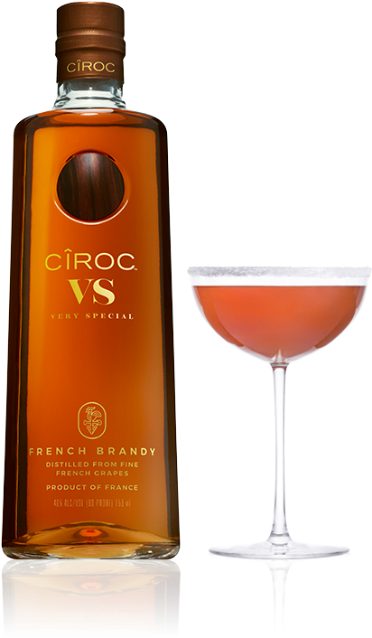 Cîroc Sidecar Cocktail Made With Cîroc Vs Brandy - Ciroc Brandy Vs (425x803), Png Download