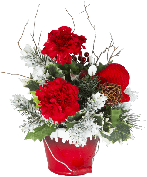 Silk Touch Of Winter • - Royer's Flowers & Gifts (500x611), Png Download