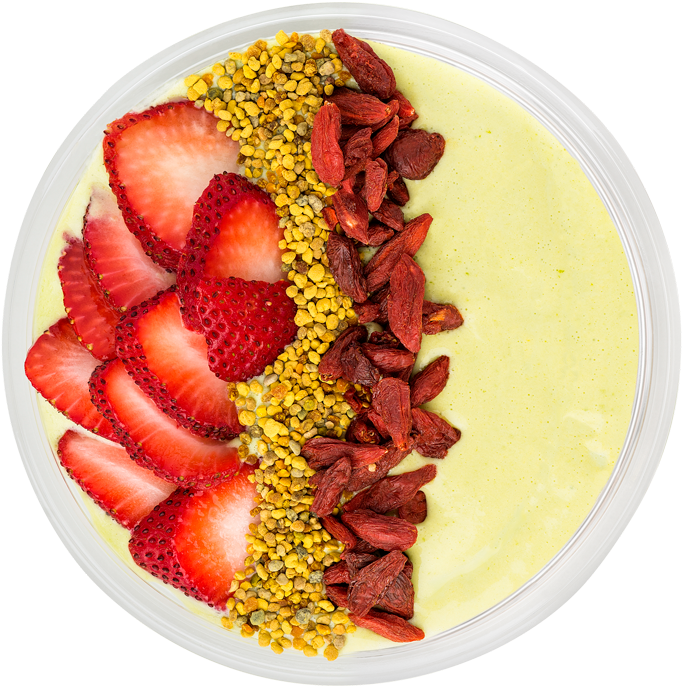 Tropical Smoothie Bowl - Strawberry (1000x1000), Png Download