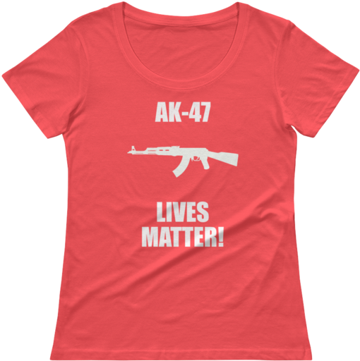 Ladies' Kalashnikov Scoopneck T-shirt - Coca Cola T (600x600), Png Download