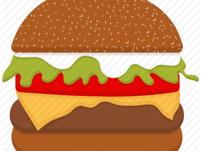Hamburger Clipart Snack - Hamburger (640x480), Png Download