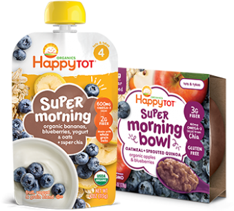 Super Morning Bowls - Happy Family Happy Tot Superfoods - Green Bean, Pear (350x350), Png Download