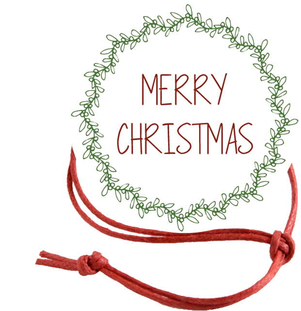 Merry Christmas Wreath Napkin Knot Product Image - Circle (1080x1080), Png Download